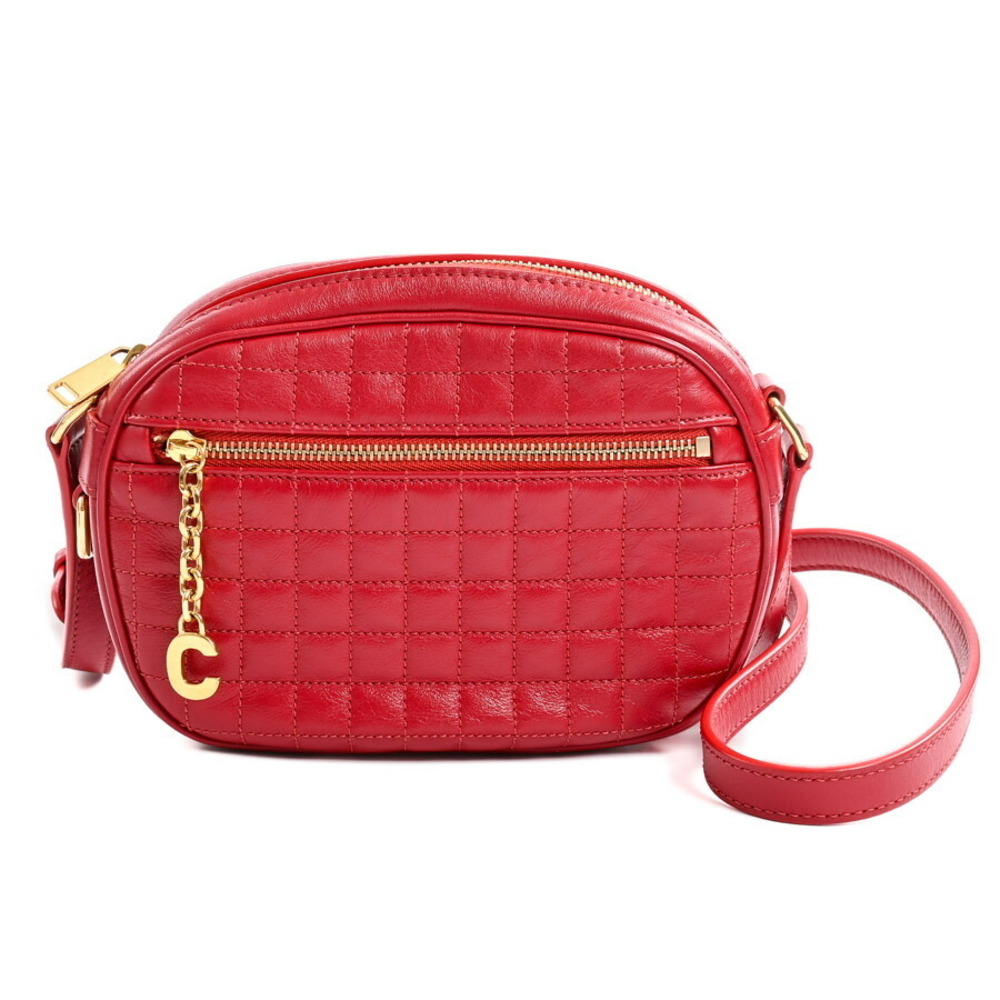 Celine Charm Camera Shoulder Bag Red
